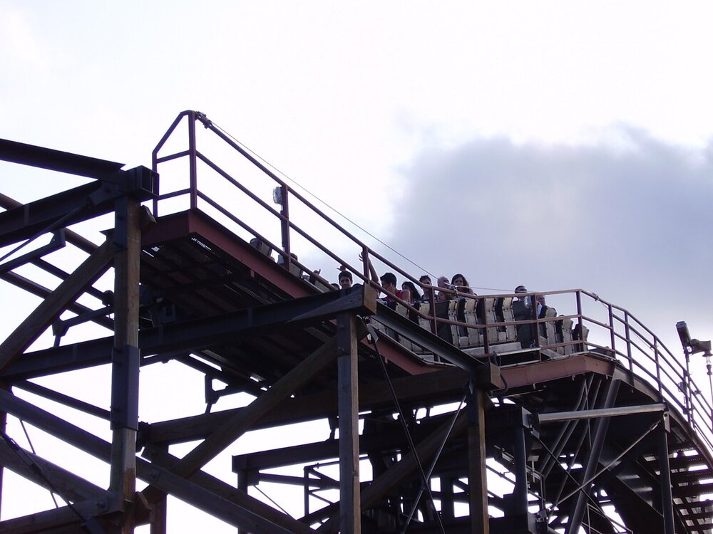 The roller coaster at PortAventura Park.