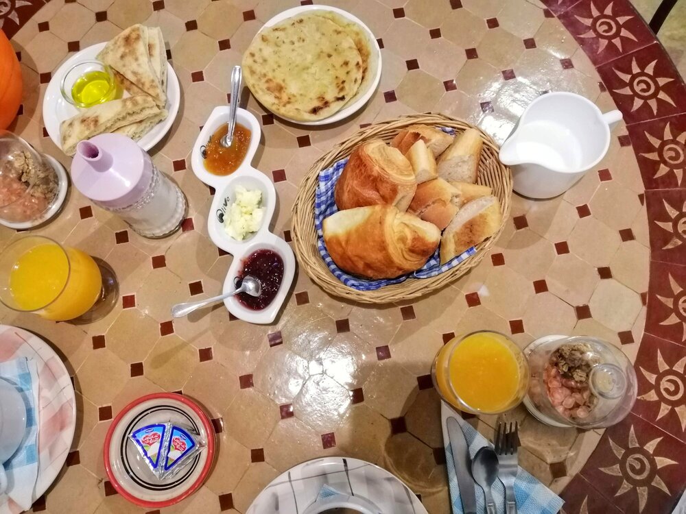 Вкусный завтрак в риаде