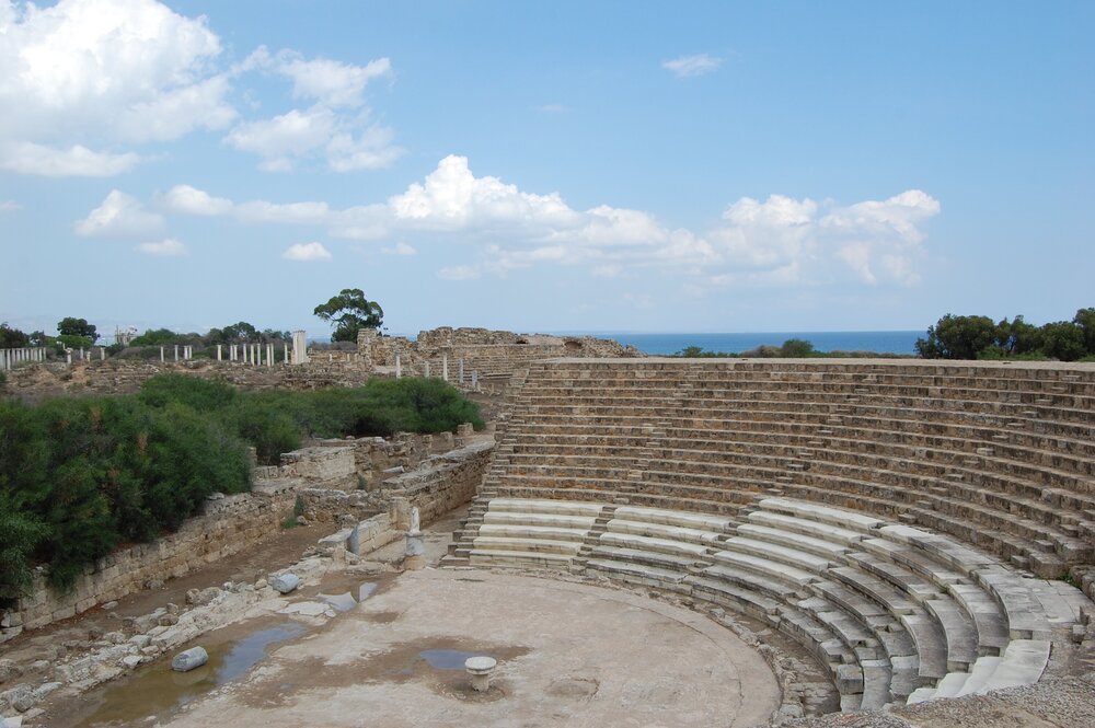 Римский театр - единственное сооружение Саламина, которое практически полностью восстановлено