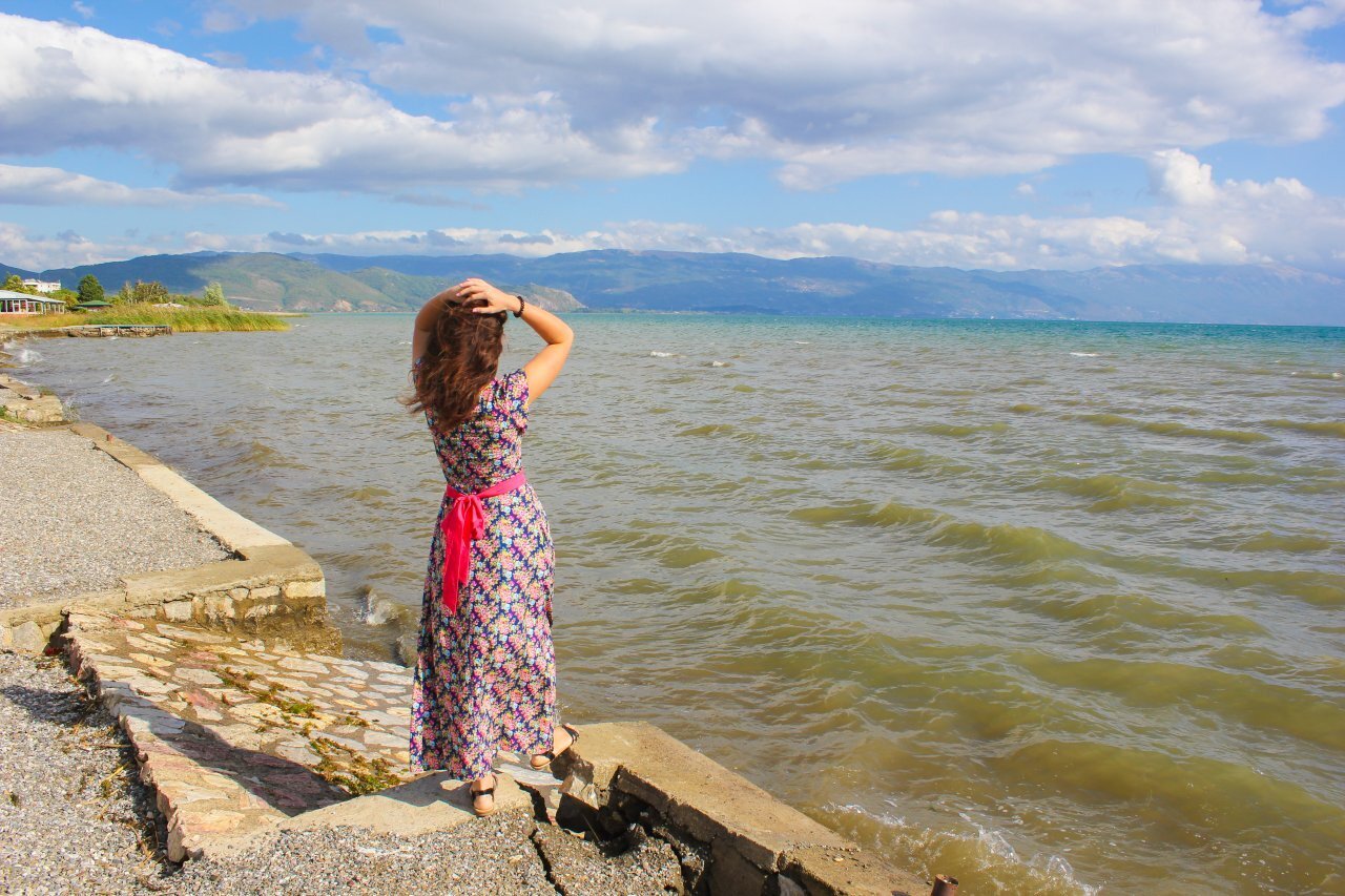 Охридское озеро со стороны Струги