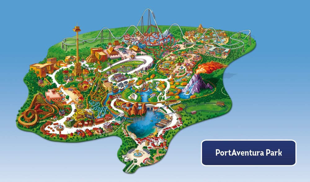 Карта PortAventura Park