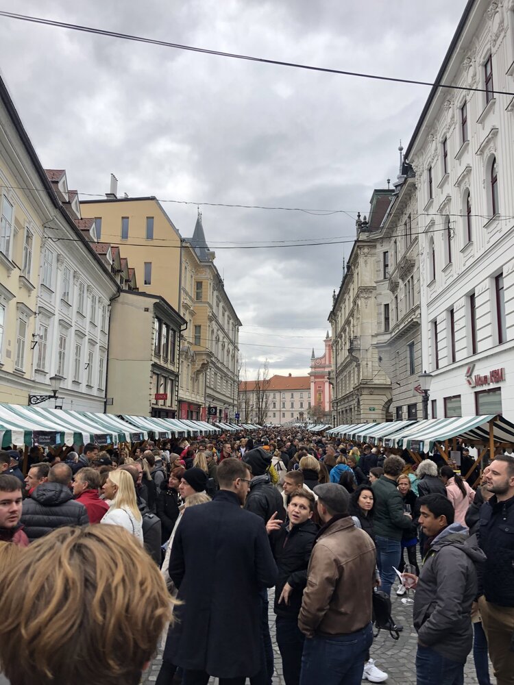 Мартированье в Любляне