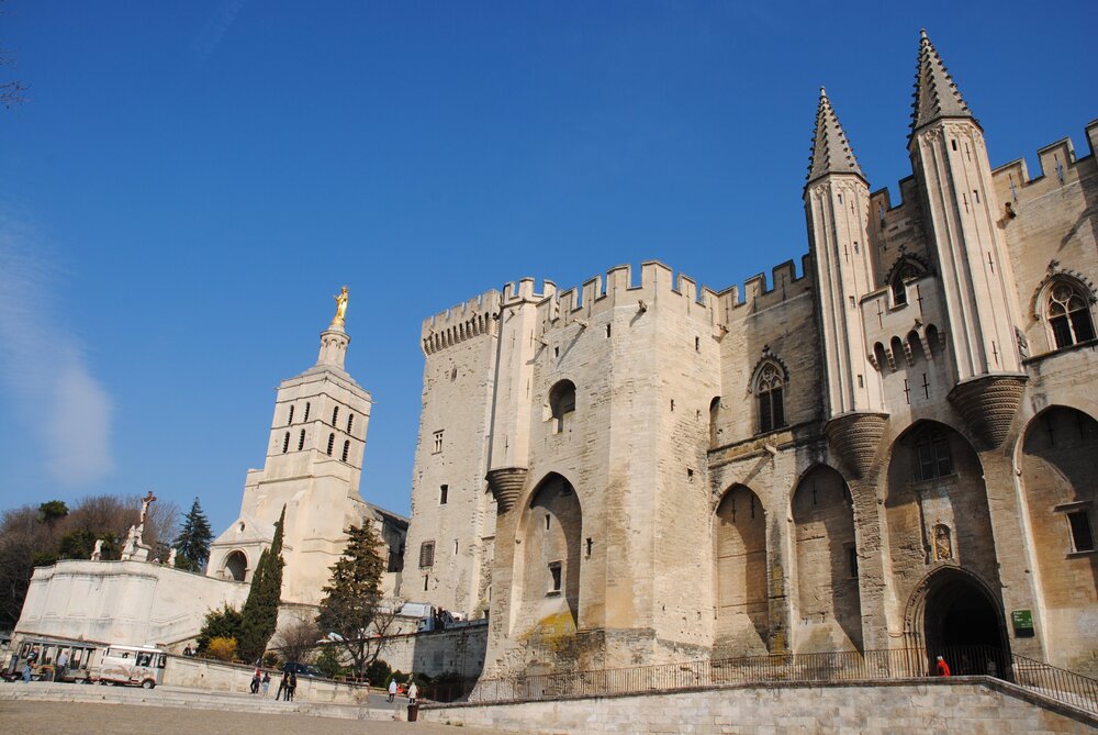 Papal Palace and Avignon Cathedral