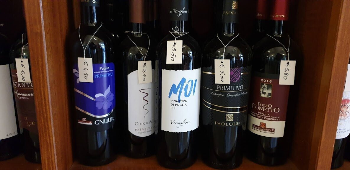 Medium priced wines from Puglia