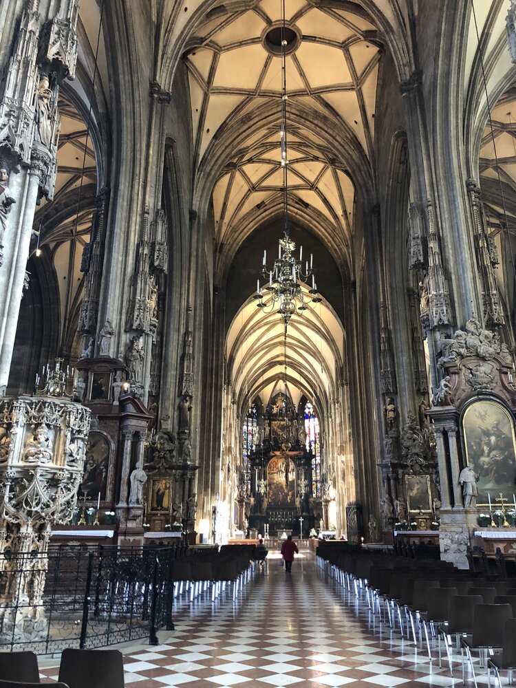 Stephansdom, interior of the cathedral