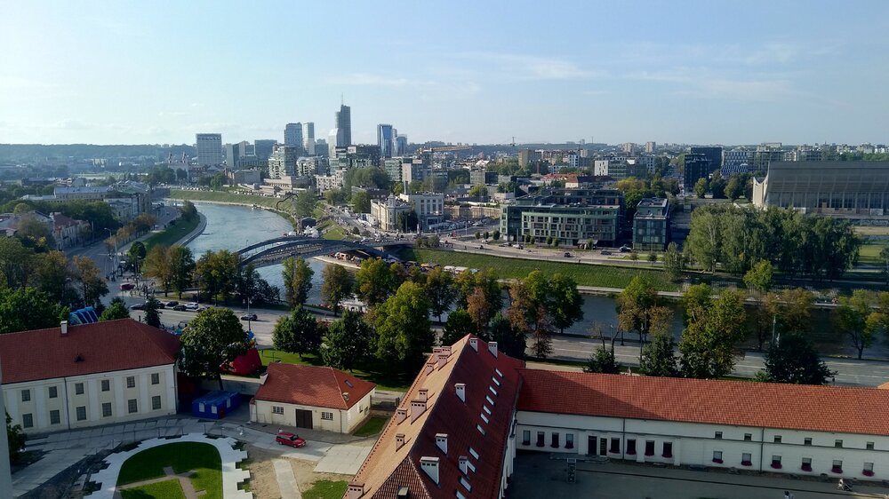 View of Šnipiškės from Gedimin