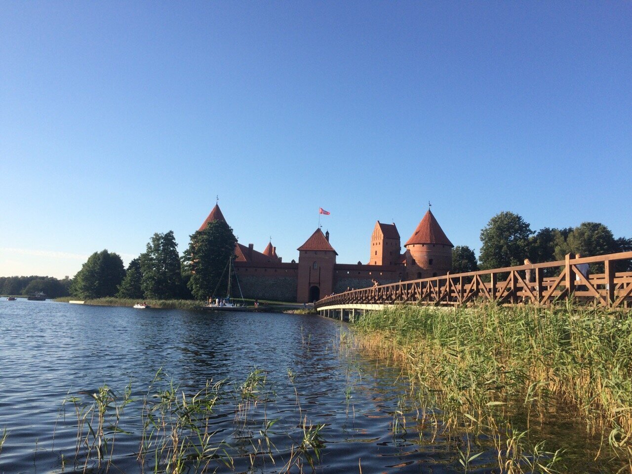 Trakai Island Castle from the shore
