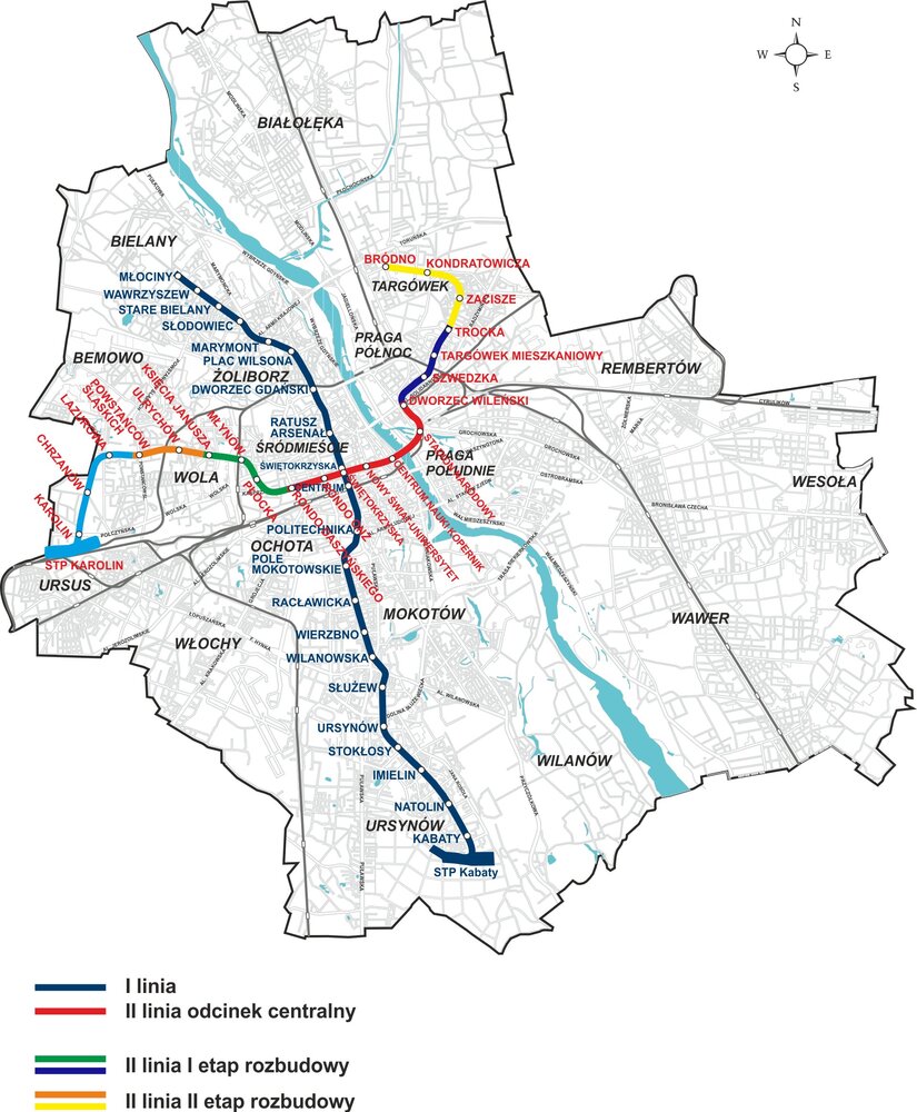 Warsaw Metro Scheme