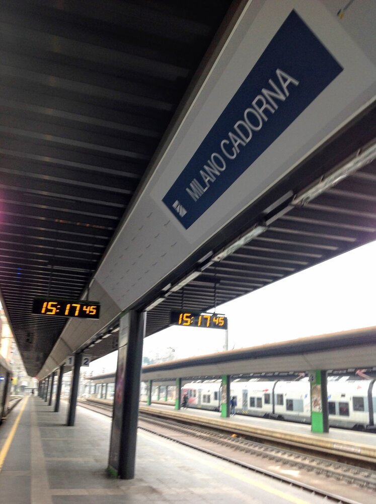 Platform at Milano Cadorna station