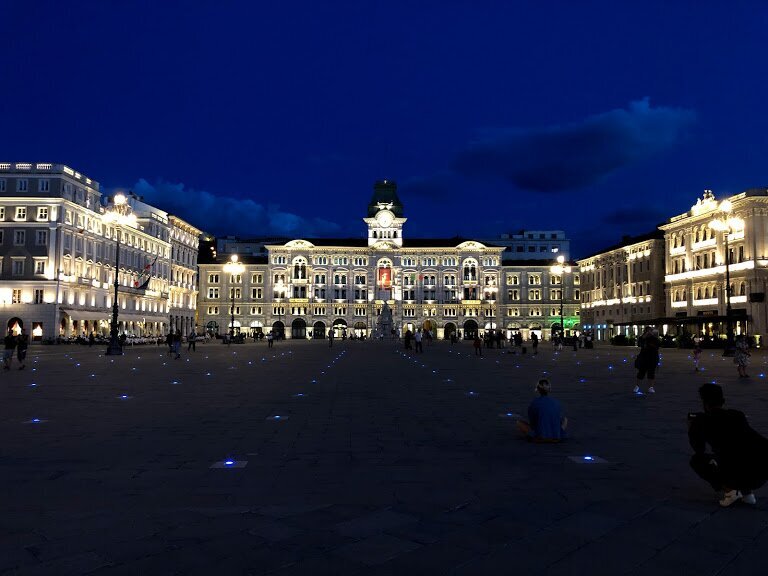 Piazza Unita in the evening