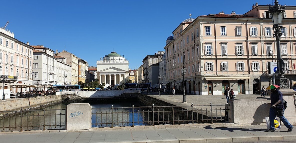 Canal Grande and the Church of San Antonio in Trieste