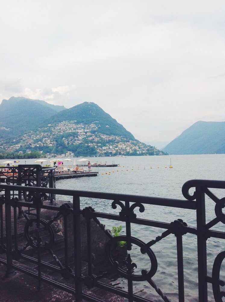 Lake Lugano waterfront