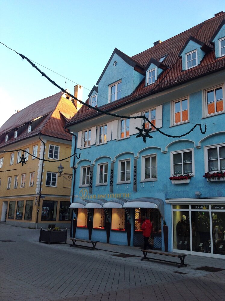 There are few tourists on the streets of Memmingen