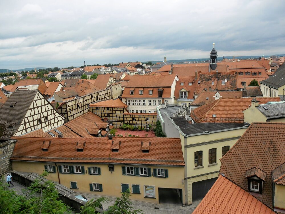 View of the city from the observation square of the castle