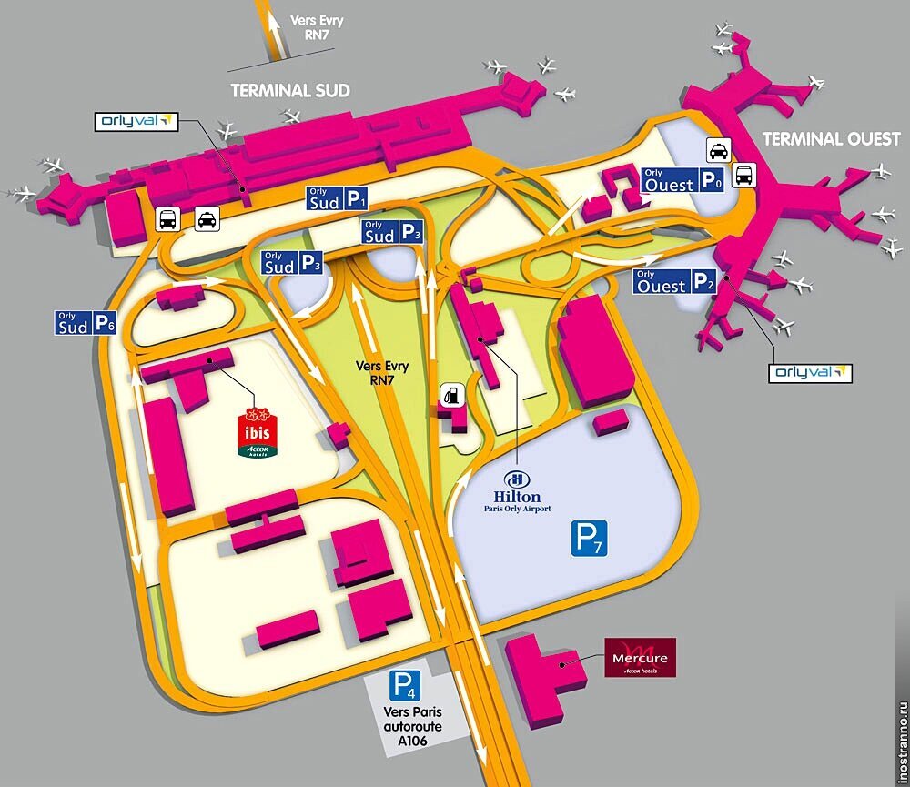 Orly Airport Terminal Diagram