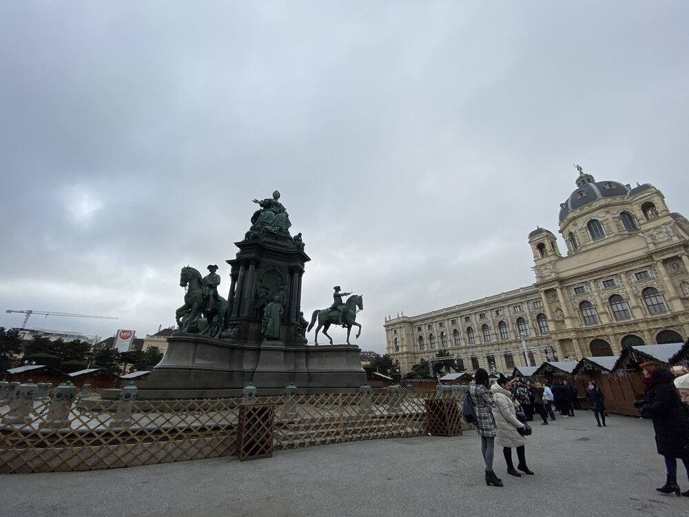 Maria Theresa Square with tents
