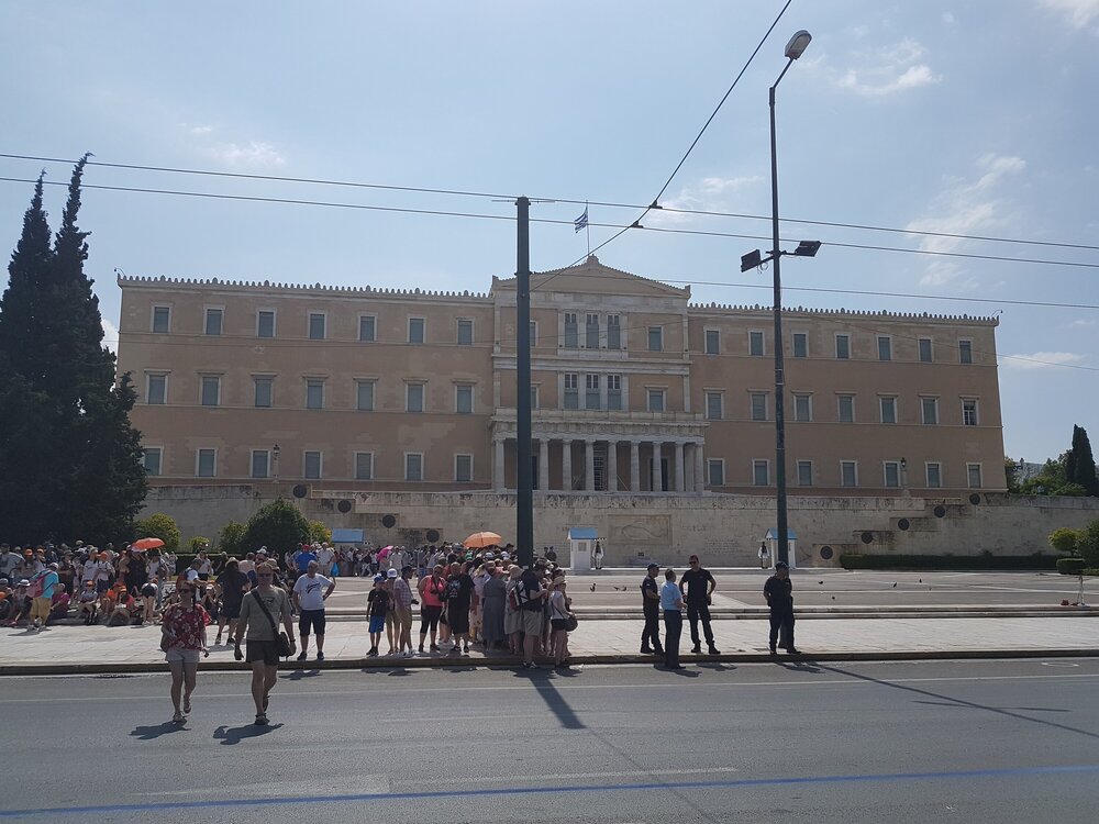Parliament building on Syntagma Square