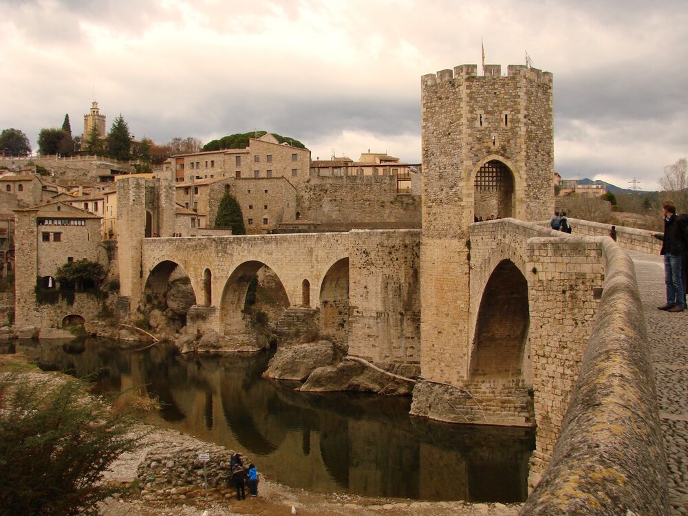 The stone bridge in Besalu