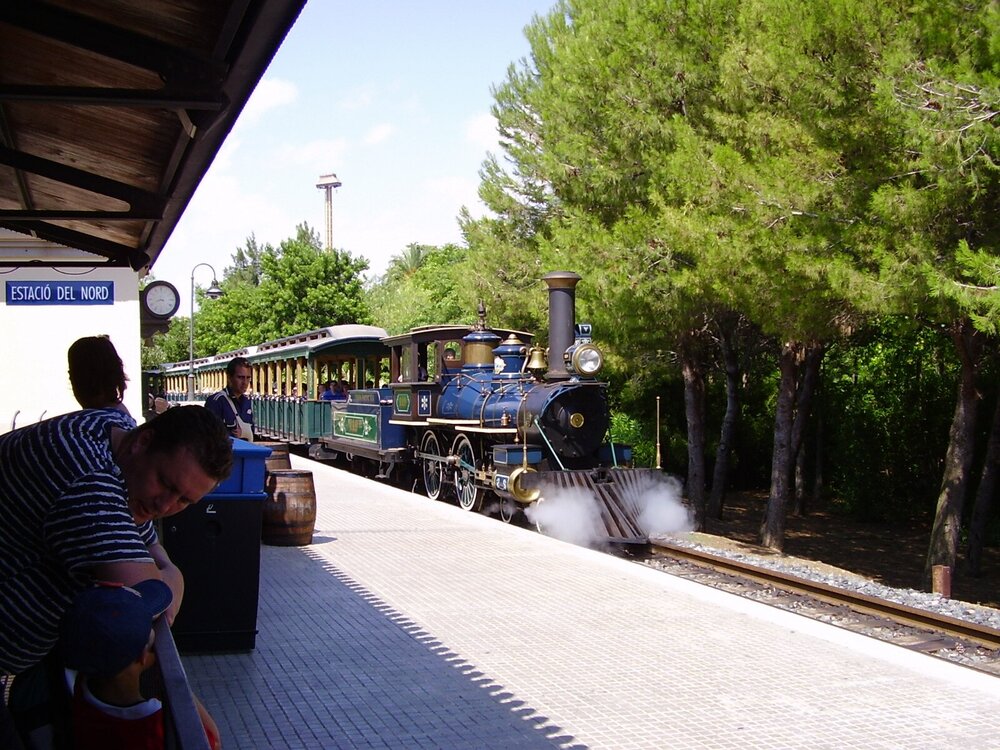 North Station and train in PortAventura Park