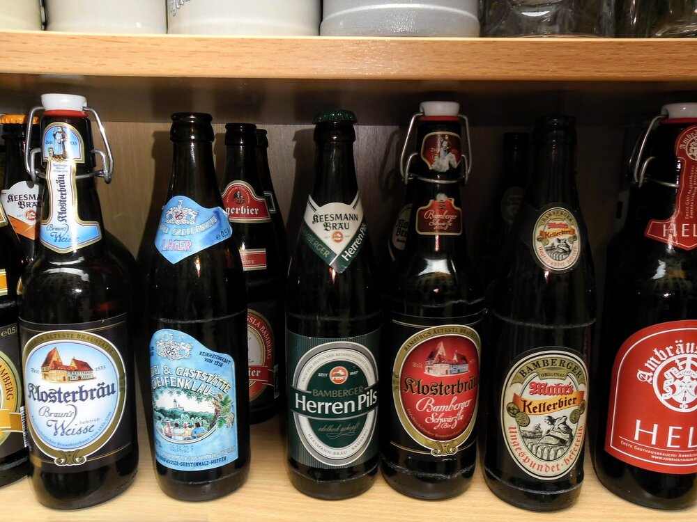 В Бамберге производится копченое пиво